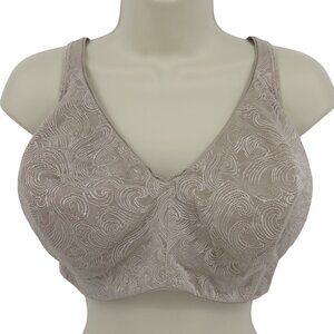 Playtex 44DD 4T88 Secrets Undercover Slimming Underwire Bra Beige Swirl Mesh